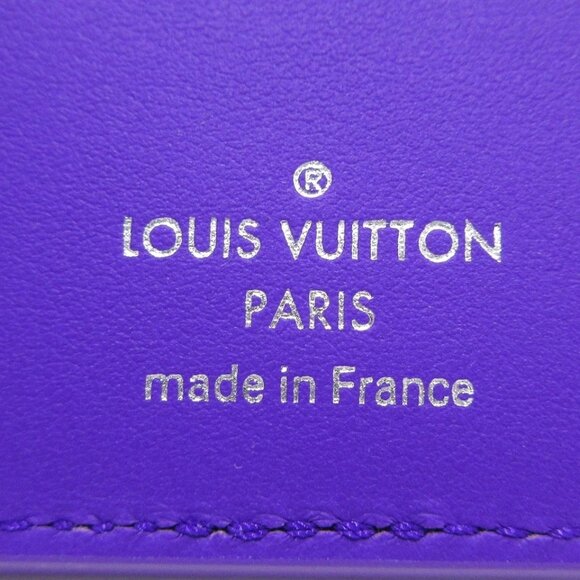 LOUIS VUITTON Organizer de Poshe Violet Taurillon Monogram Card Case 641-080125 - Picture 10 of 11